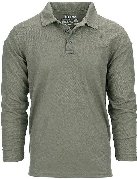 101 INC - Tactical polo Quick Dry long sleeve (kleur: Groen )