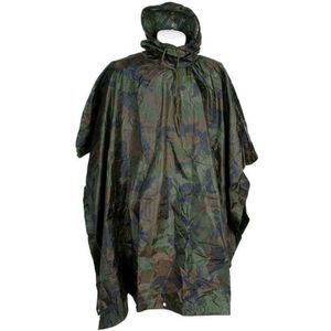 Poncho zwaar woodland