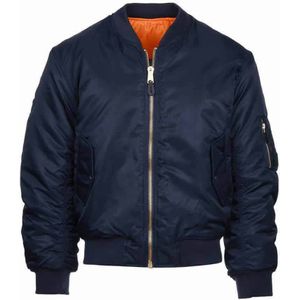 Bomberjack van 100% nylon. Diverse kleuren (Kleur: Blauw, Maat: L)