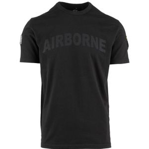 Premium t-shirt 101st Airborne. Diverse Kleuren (Maat: L, Kleur: Zwart)