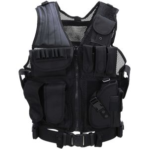 Tactical vest Predator. Diverse kleuren (Kleur: Zwart)