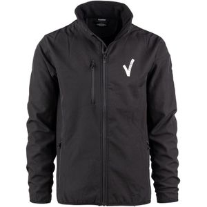 Beveiliging jas met V-logo - Softshell - Zwart | Fostex Garments (Maat: XL)