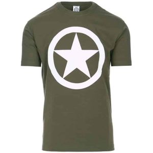 T-shirt Allied star (Maat: M, Kleur: Groen)