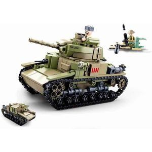 Sluban Army - Middel Grote Italiaanse Tank 2in1