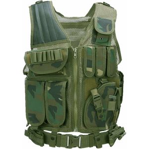 Tactical vest Predator. Diverse kleuren (Kleur: Woodland)