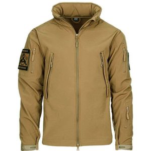 Softshell jack tactical. Diverse kleuren (Kleur: Khaki, Maat: XXL)