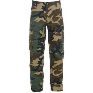 Kinderbroek BDU Woodland - Legerbroek voor kinderen (Maat: L, Kleur: Woodland)