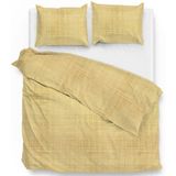 Zo! Home Yvan Dekbedovertrek - Tweepersoons - 200x200/220 cm - Yellow