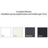 Hoeslaken Jersey Katoen Topdekmatras 200x220 Wit