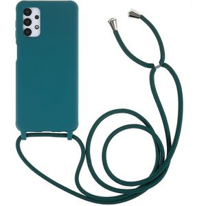 Samsung Galaxy A13 5G / A04s Hoesje - Coverup TPU Back Cover met Koord - Biologisch Afbreekbaar - Groen