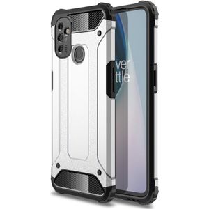 Oneplus Nord N100 Hoesje - Coverup Armor Hybrid Back Cover - Grijs