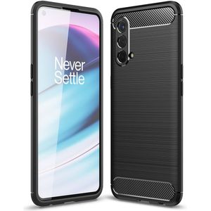 OnePlus Nord CE Hoesje - Coverup Armor Brushed TPU Back Cover - Zwart
