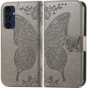 Samsung Galaxy A16 Hoesje - Coverup Vlinder Book Case - Taupe Grijs