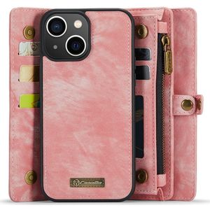 iPhone 15 Hoesje - CaseMe 008 2-in-1 Book Case & Back Cover met Portemonnee - Pink