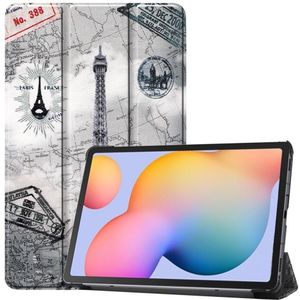 Samsung Galaxy Tab S6 Lite Hoesje - Tri-Fold Book Case - Eiffeltoren