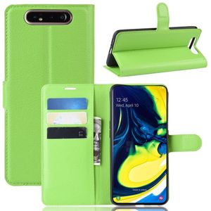 Book Case - Samsung Galaxy A80 Hoesje - Groen