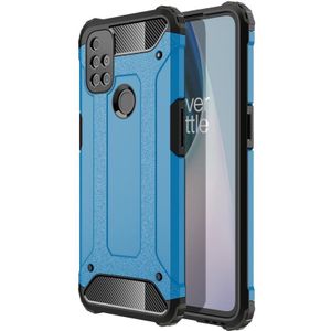OnePlus Nord N10 5G Hoesje - Coverup Armor Hybrid Back Cover - Lichtblauw