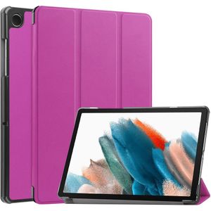 Samsung Galaxy Tab A9 Hoesje - Tri-Fold Book Case met Wake/Sleep - Paars