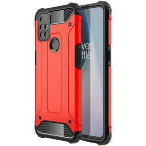 OnePlus Nord N10 5G Hoesje - Coverup Armor Hybrid Back Cover - Rood