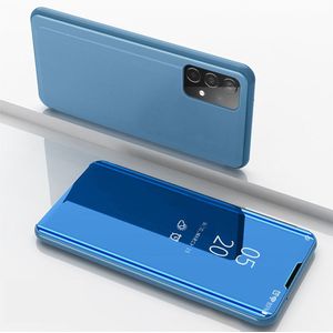 Samsung Galaxy A52 / A52s Hoesje - Mirror View Case - Blauw