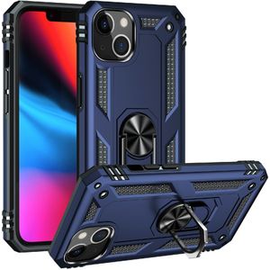 iPhone 13 Hoesje - Coverup Ring Kickstand Back Cover - Blauw
