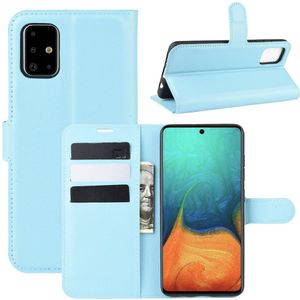 Samsung Galaxy A71 Hoesje - Book Case - Lichtblauw