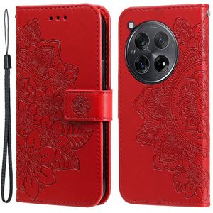 OnePlus 12R Hoesje - Coverup Mandala Bloemen Book Case - Rood