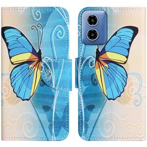 Motorola Moto G04(s) / G24 (Power) / E14 Hoesje - Coverup Book Case - Blauwe Vlinder