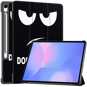 Samsung Galaxy Tab S10 FE Plus Hoesje - Coverup Tri-Fold Book Case met Wake/Sleep - Don't Touch