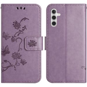 Samsung Galaxy A56 Hoesje - Coverup Bloemen & Vlinders Book Case - Lila