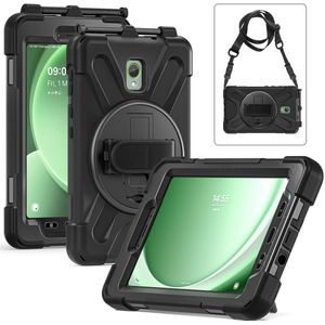 Samsung Galaxy Tab Active 3 / Tab Active 5 Hoesje - Heavy Duty Case met Schouderstrap - Zwart