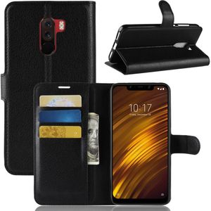 Book Case - Xiaomi Pocophone F1 Hoesje - Zwart