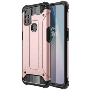 OnePlus Nord N10 5G Hoesje - Coverup Armor Hybrid Back Cover - Rose Gold