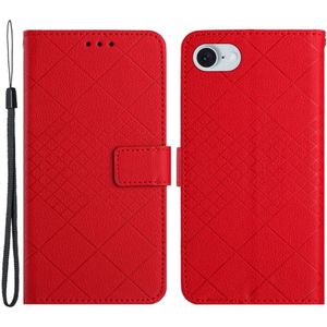 iPhone 16e Hoesje - Coverup Rhombus Book Case - Rood