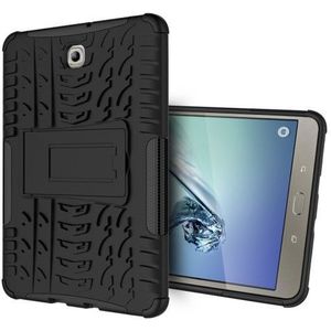 Rugged Kickstand Back Cover - Samsung Galaxy Tab S2 8.0 Hoesje - Zwart