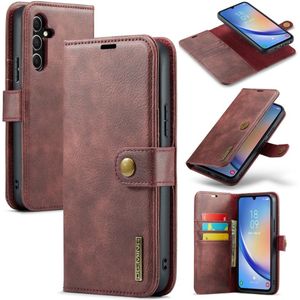 Samsung Galaxy A34 Hoesje - DG.MING 2-in-1 Book Case & Back Cover - Rood