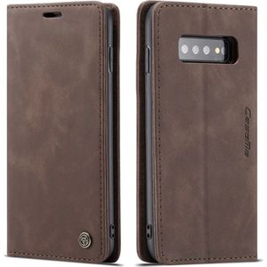 Samsung Galaxy S10 Hoesje - CaseMe Book Case - Donkerbruin