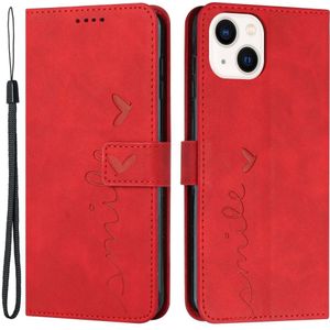 iPhone 14 Hoesje - Coverup Smile Book Case - Rood