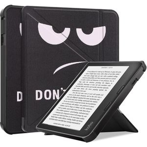 Kobo Sage Hoesje - e-Reader Origami Book Case met Wake/Sleep-functie - Don't Touch