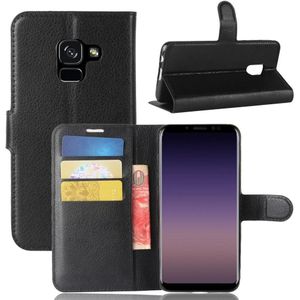 Book Case - Samsung Galaxy A8 (2018) Hoesje - Zwart