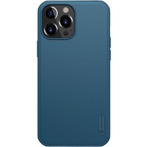 iPhone 13 Pro Hoesje - Nillkin Super Frosted Shield Back Cover - Blauw