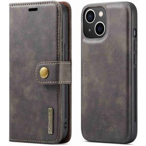 iPhone 14 Plus Hoesje - DG.MING 2-in-1 Book Case & Back Cover - Grijs