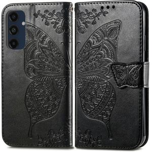 Samsung Galaxy A16 Hoesje - Coverup Vlinder Book Case - Zwart
