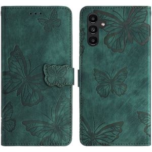 Samsung Galaxy A56 Hoesje - Coverup Vlinders Book Case - Groen