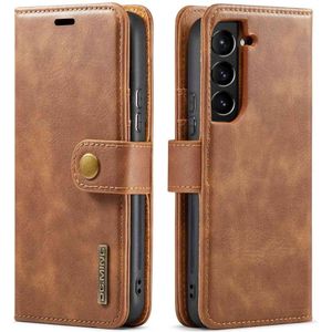 Samsung Galaxy S23 Hoesje - DG.MING 2-in-1 Book Case & Back Cover - Bruin