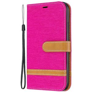 iPhone 11 Hoesje - Denim Book Case - Roze
