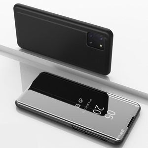 Samsung Galaxy Note 10 Lite Hoesje - Mirror View Case - Zwart