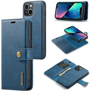iPhone 15 Hoesje - DG.MING 2-in-1 Book Case & Back Cover - Blauw