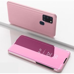 Samsung Galaxy A21s Hoesje - Coverup Mirror View Case - Rose Gold