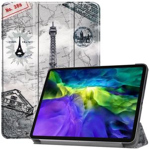 iPad Pro 11 Hoesje - Tri-Fold Book Case met Wake/Sleep - Eiffeltoren